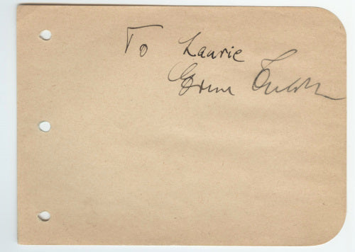 Ernst Lubitsch Autograph