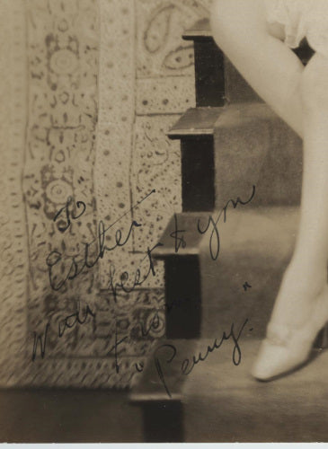 Ann Pennington (Legendary Broadway and Hollywood Dancer-Actress) Autographed Photo