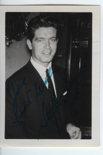 Stephen Boyd (Ben-Hur, 1959) Autographed Candid Snapshot Photo