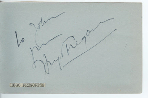Hugo Fregonese Autograph