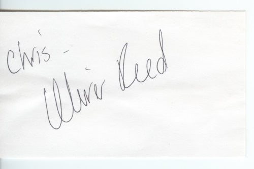 Oliver Reed Autograph