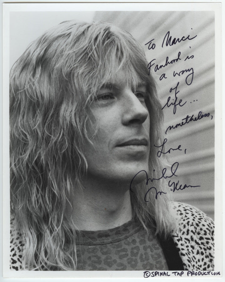 Michael McKean Autographed This Is Spinal Tap Pre-Release Photo (1983)
