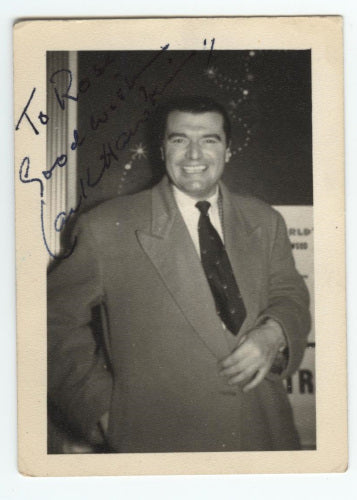 Jack Hawkins (British Actor; Bridge on the River Kwai, Zulu) Autographed Snapshot Photo