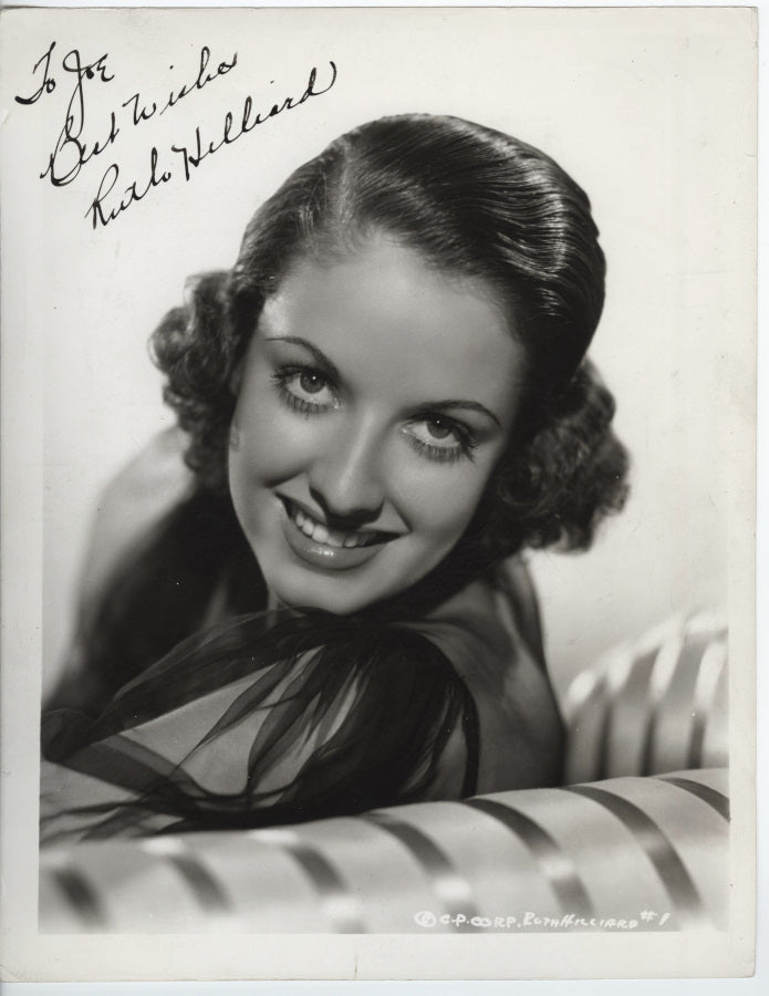 Ruth Hilliard (Earl Carroll Showgirl in Murder at the Vanities) Autographed Photo