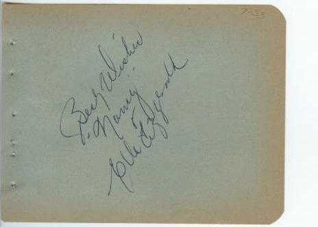 Ella Fitzgerald Autograph