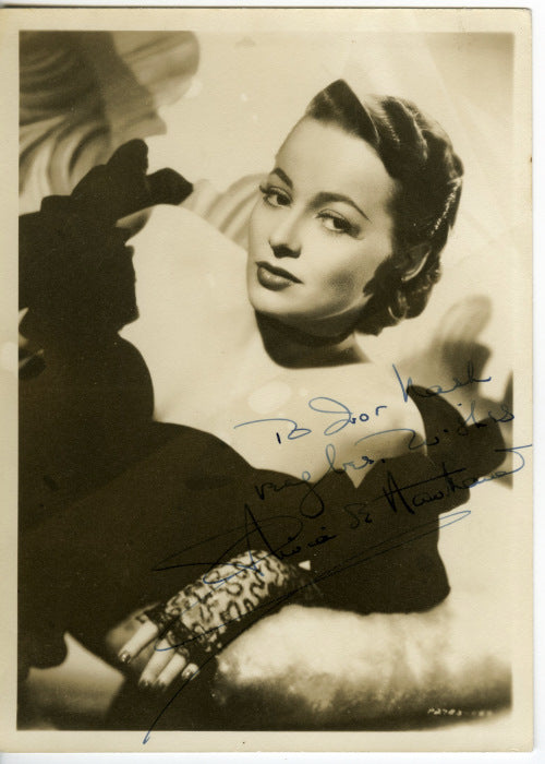 Olivia de Havilland Autographed Photo