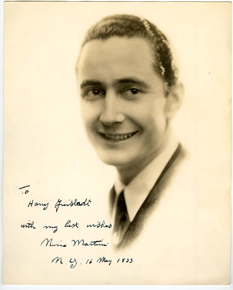 Nino Martini Autographed Photo