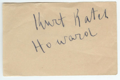 Kurt Katch (Character Actor; The Mask of Dimitrios, Universal Horror) Autograph and Vintage Photo