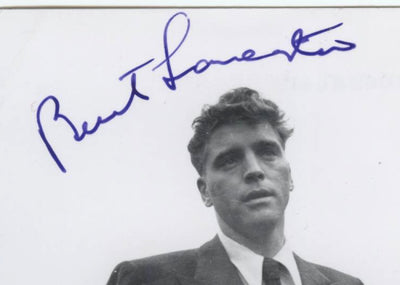 Burt Lancaster Autographed Snapshot Photo