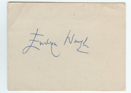 Evelyn Waugh Autograph
