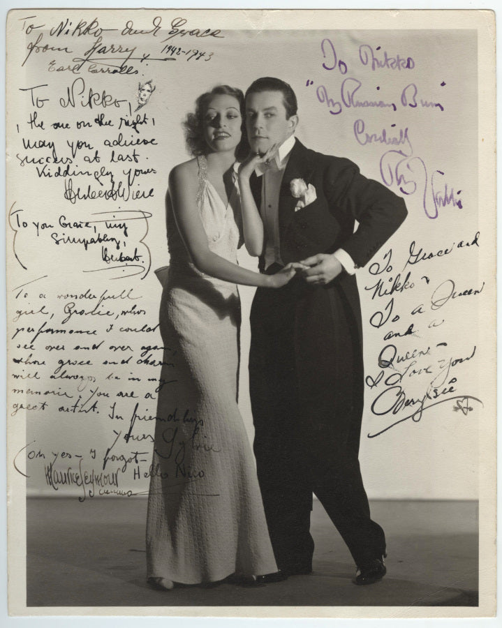 Beryl Wallace (Tragic Earl Carroll Showgirl and Actress; Murder at the Vanities, 1934) Autograph