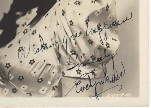 Evelyn Daw (James Cagney Co-Star in Something to Sing About, 1937) Autographed Photo