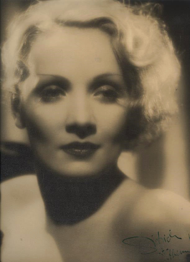 Marlene Dietrich Autographed Photo