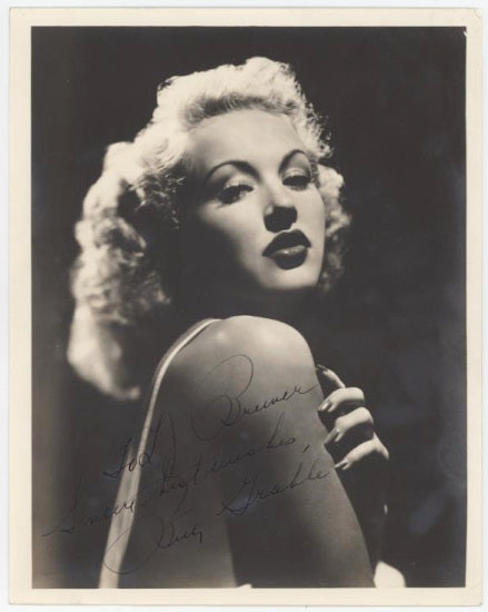 Betty Grable Autographed Photo