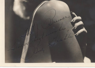 Betty Grable Autographed Photo