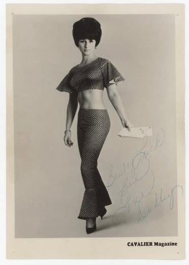 Dudley (Pinup Model and Possible Starlet; Cavalier Magazine, March 1967) Autographed Photo