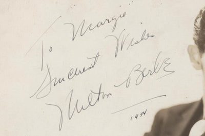 Milton Berle Autographed Photo (1934)
