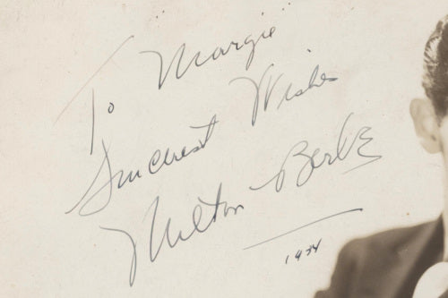 Milton Berle Autographed Photo (1934)
