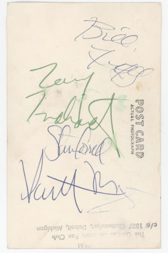 The Rationals (Garage Rock Legends; Ann Arbor, Michigan) Autographed Postcard Photo