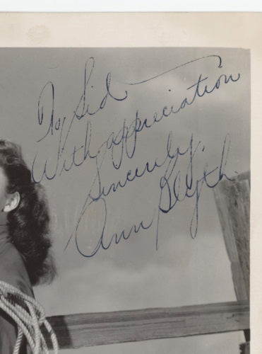 Ann Blyth Autographed Photo (1948)