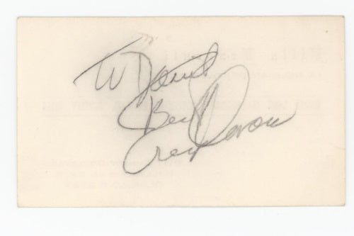 Ernie Kovacs Autograph