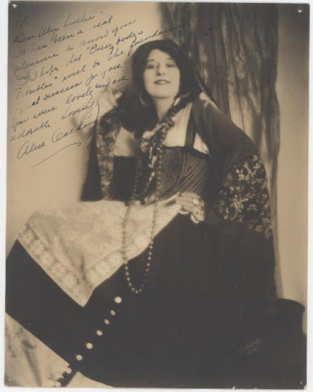 Alice Calhoun (Silent-Era Actress) Autographed Photo