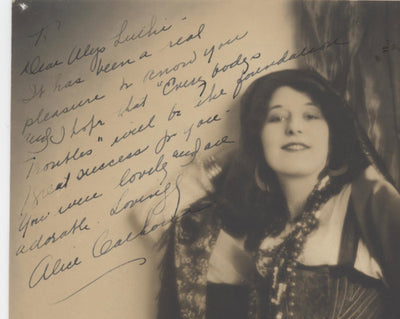 Alice Calhoun (Silent-Era Actress) Autographed Photo