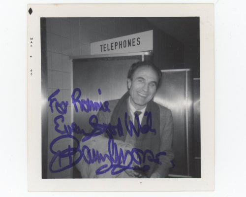 Barry Morse (Film and TV Actor; The Fugitive, Space:  1999) Autographed Snapshot Photo