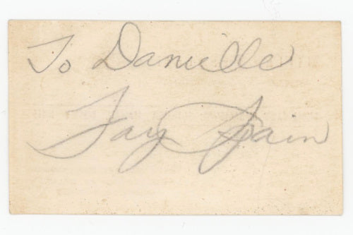 Fay Spain (Fifties and Sixties Starlet; Dragstrip Girl, The Godfather:  Part II) Autograph