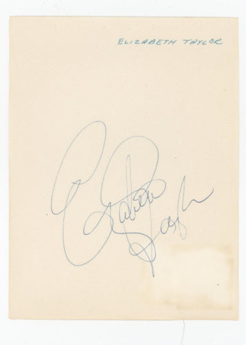 Elizabeth Taylor Autograph