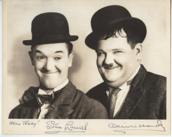 Laurel and Hardy Autographed Photo