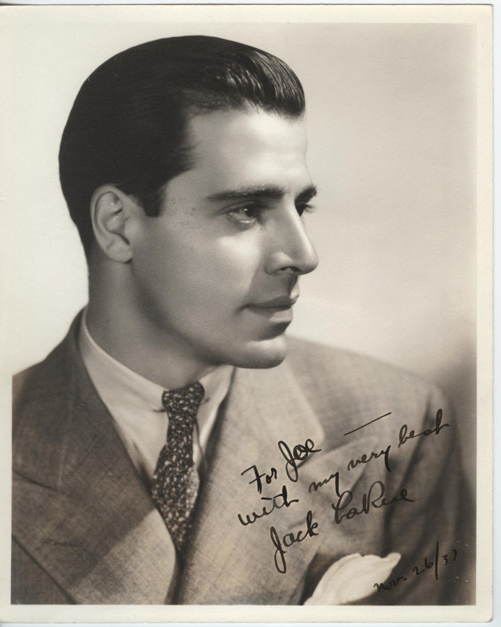 Jack La Rue Autographed Photo