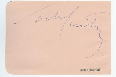 Simone Signoret and Sacha Guitry Autographs