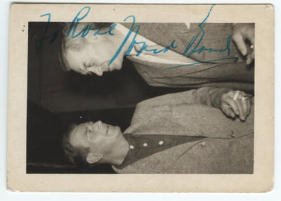 Ward Bond Autographed Snapshot Photo (Pictured with John Wayne)