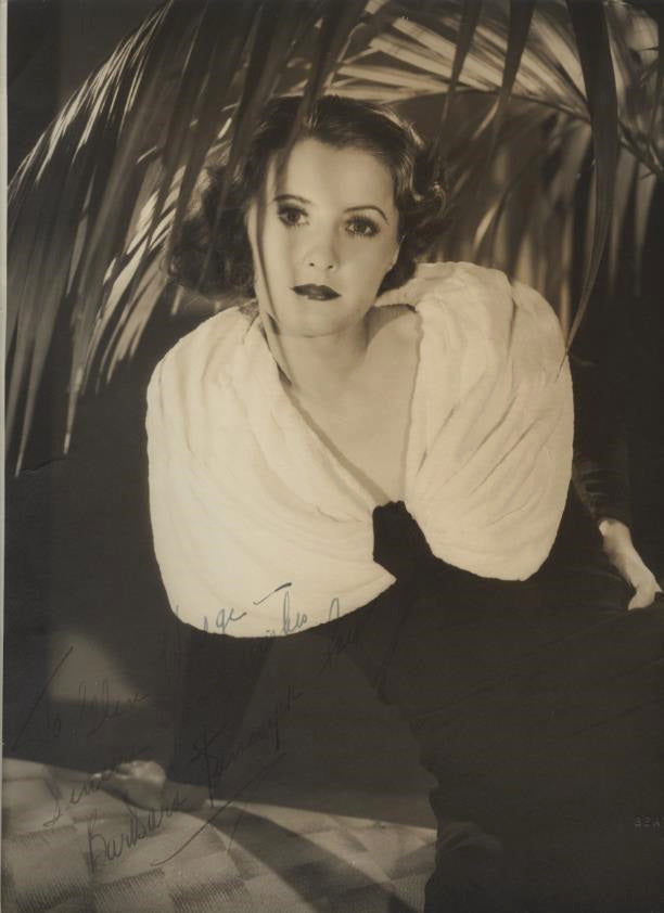 Barbara Stanwyck Autographed Photo
