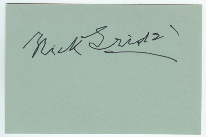 Nick Grinde (Director-Writer; Boris Karloff Horror Films) Autograph