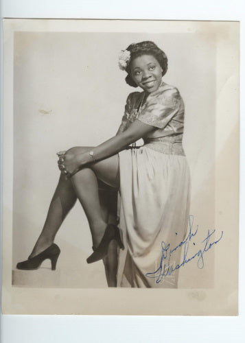 Dinah Washington Autographed Photo