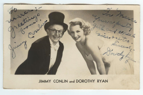 Jimmy Conlin (Comic Character Actor; Preston Sturges Films) Autographed Photo