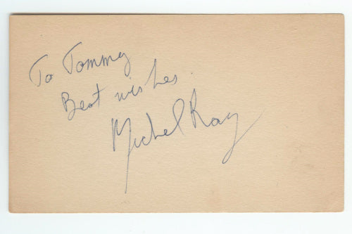 Michel Ray (Science Fiction Child Actor; The Space Children, Lawrence of Arabia) Autograph