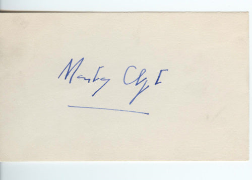 Montgomery Clift Autograph