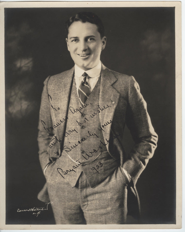Bryant Washburn (The Wizard of Oz, 1925) Autographed Photo