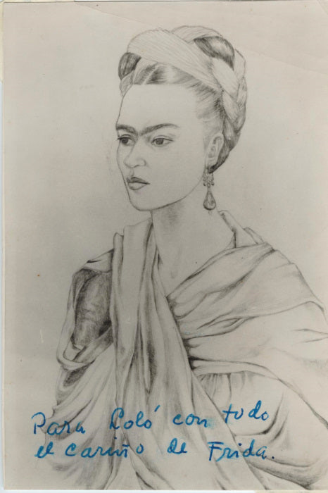 Frida Kahlo Autographed Photo