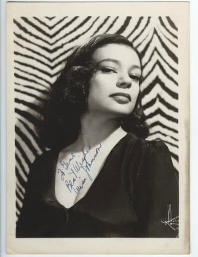 Winnie Johnson (Wini Johnson; African American Dancer and Actress, Cotton Club Chorus Girl, Wife of Stepin Fetchit, Performer in Fats Waller Musical Shorts) Autographed Photo