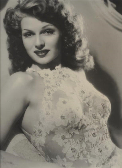 Rita Hayworth Autographed Photo