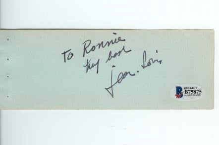 Jean Louis (Oscar-Winning Costume Designer for Rita Hayworth, Kim Novak, Marilyn Monroe, and Many More) Autograph