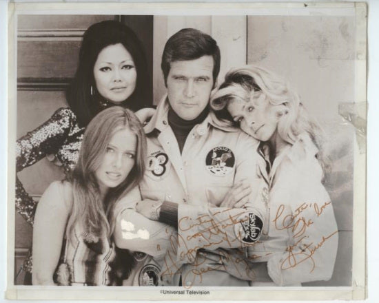 Farrah Fawcett and Lee Majors Autographed Photo (The Six Million Dollar Man, 1974)