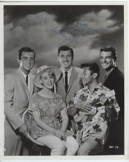 Grant Williams (The Incredible Shrinking Man), Robert Conrad, Connie Stevens, Anthony Eisley, and Poncie Ponce Autographed Photo (TV&