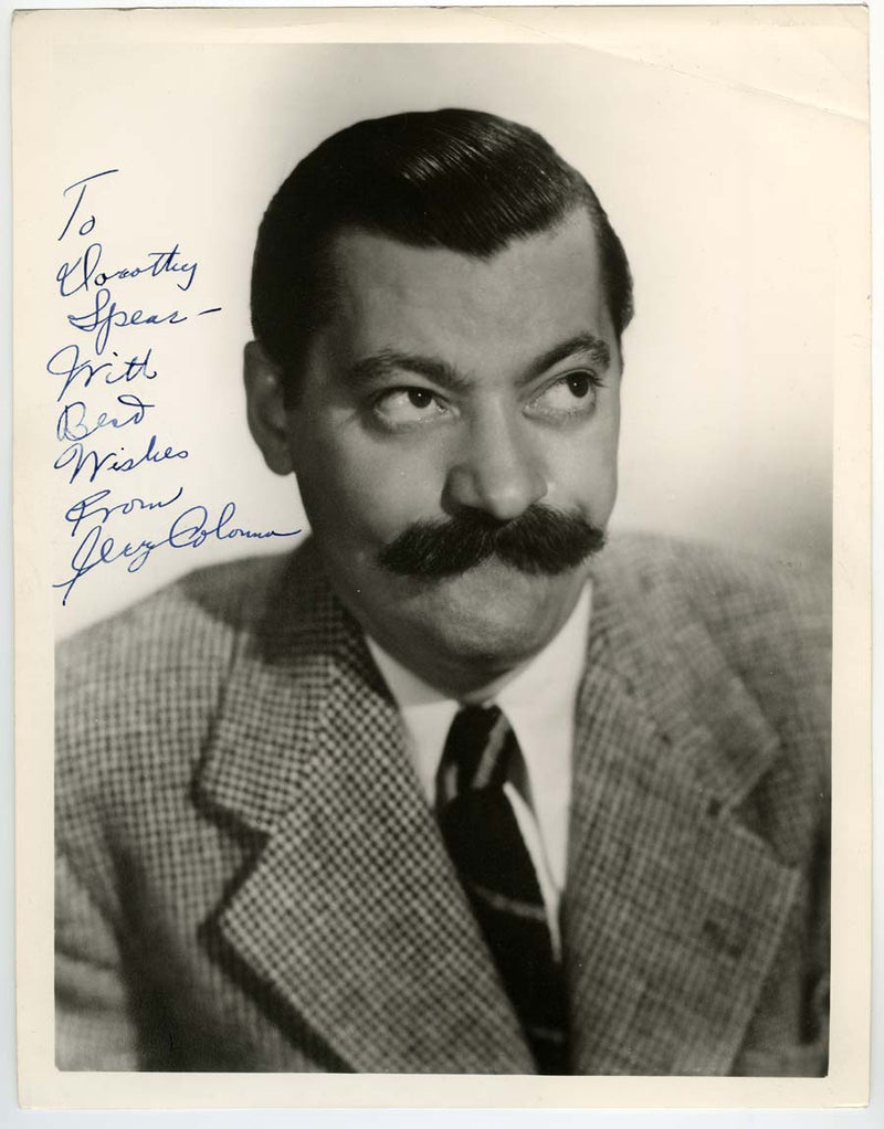 Jerry Colonna (Bob Hope Sidekick) Autographed Photo