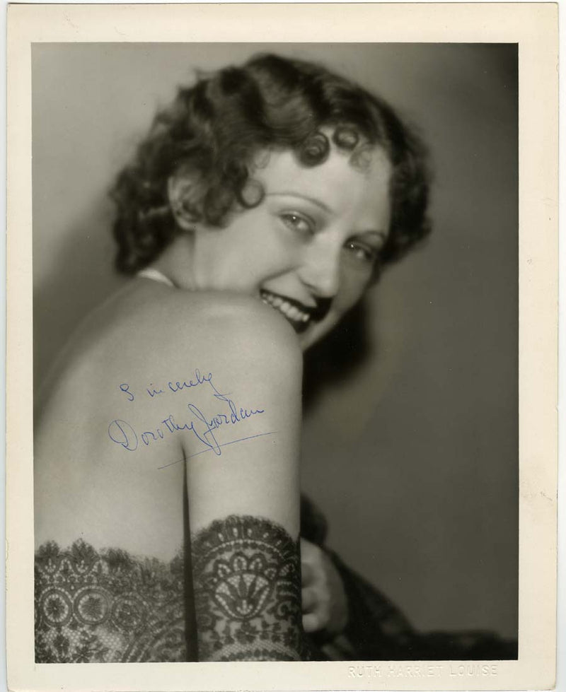 Dorothy Jordan Autographed Ruth Harriet Louise Photo